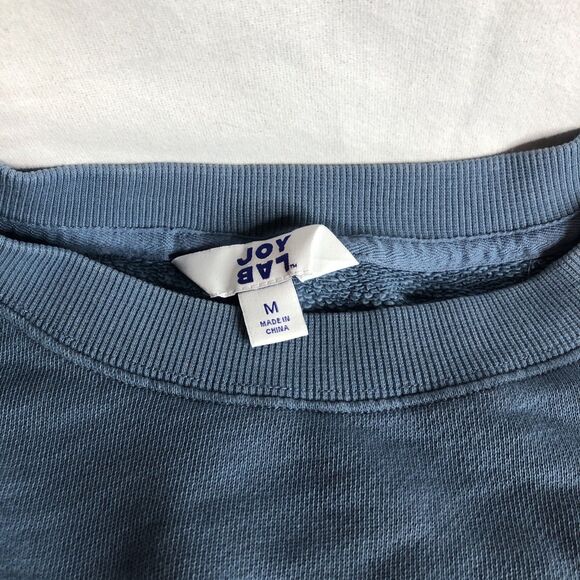 Joy Lab Cropped Sweatshirt Blue Medium - Picture 3 of 8
